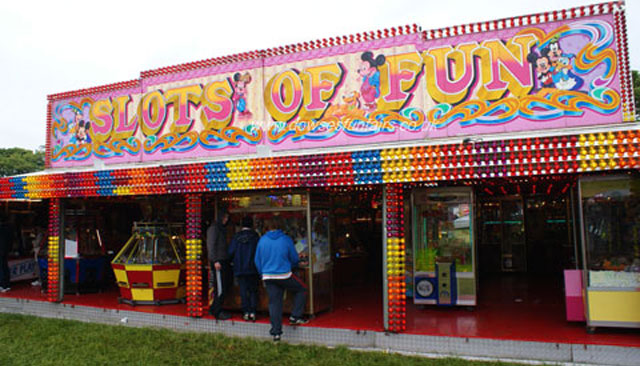 Amusement arcade for hire.